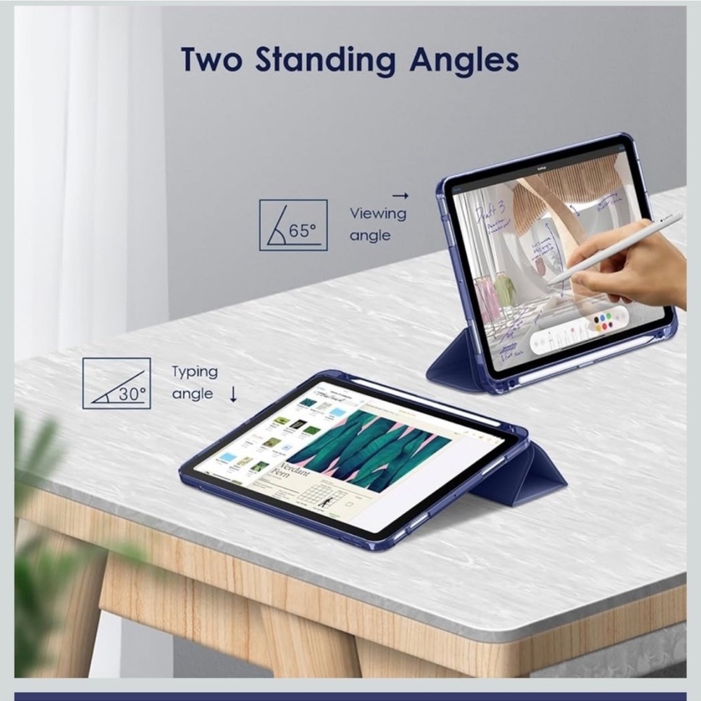 iPad Air 4th and 5th Generation Blue Shell Cover New✨